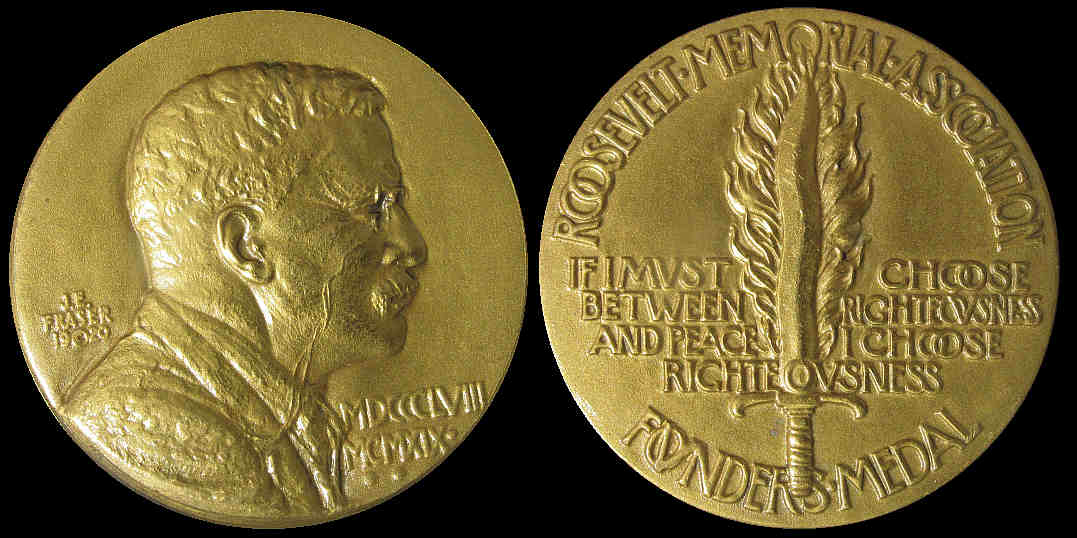 James Earl Fraser Roosevelt Memorial Association Founders Medal