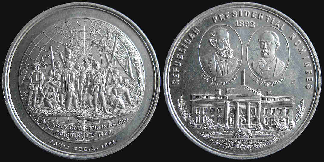 Christopher Columbus America Republican presidential nominees medal