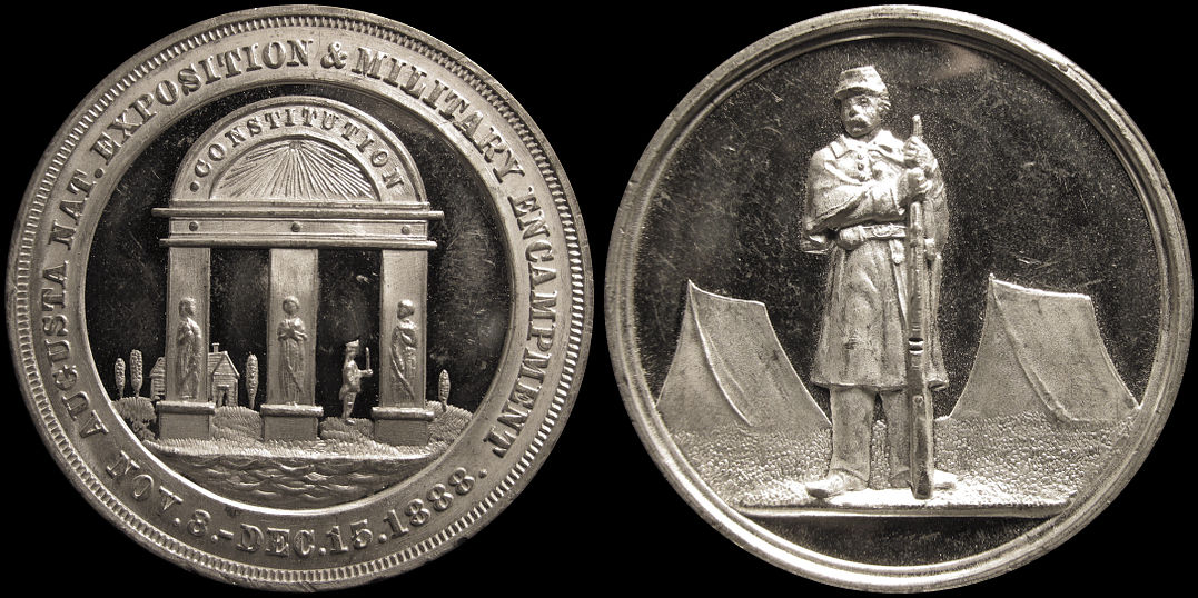 Augusta National Exposition & Military Encampment 1888 Medal