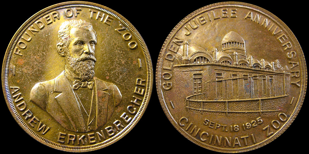 Golden Jubilee Anniversary Cincinnati 1925 Andrew Erkenbrecher Medal