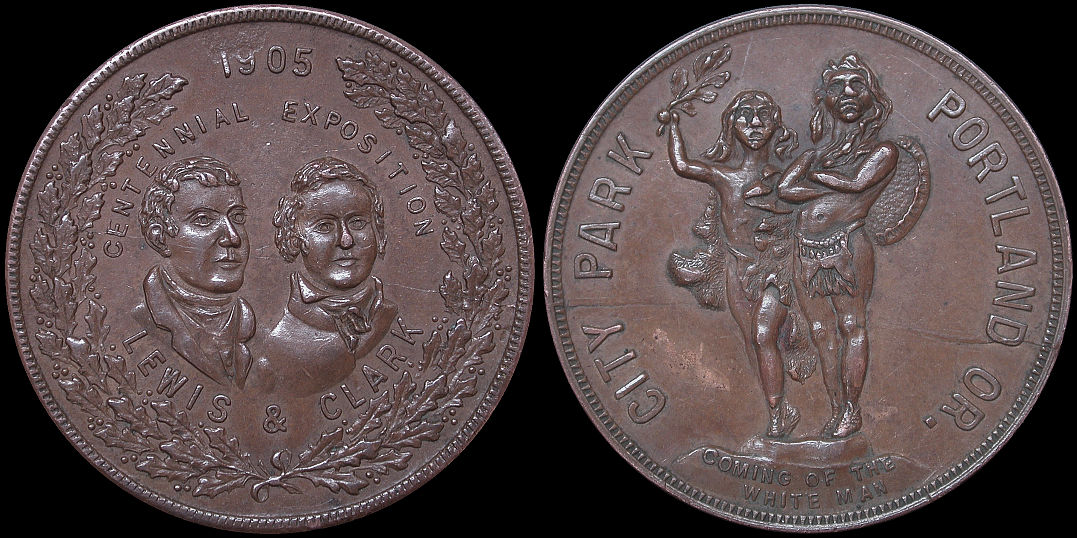 1905 Centennial Exposition City Park Portland Oregon Medal