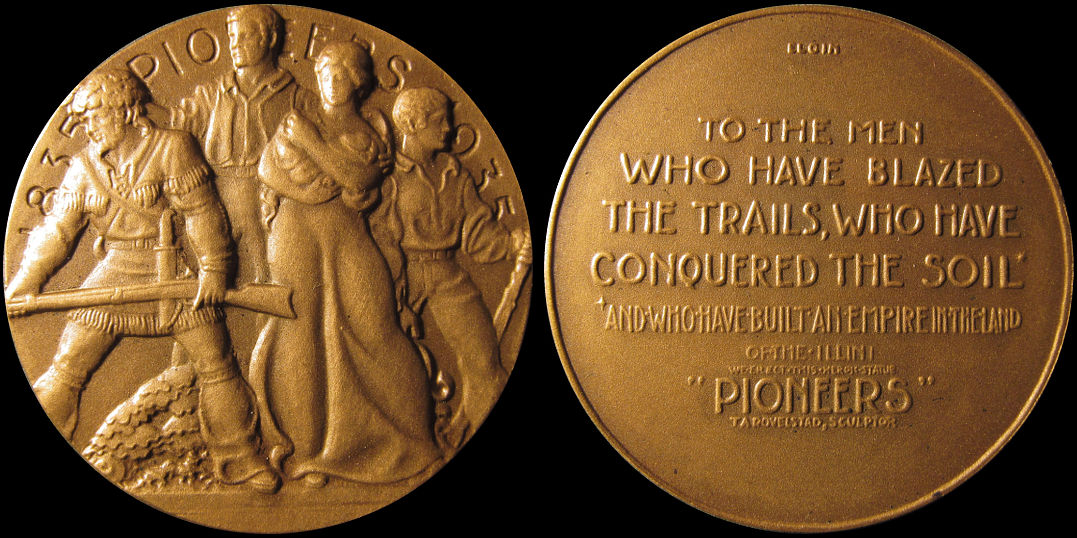 Trygve Rovelstad Pioneer Memorial Elgin Half Dollar 1935 Medal