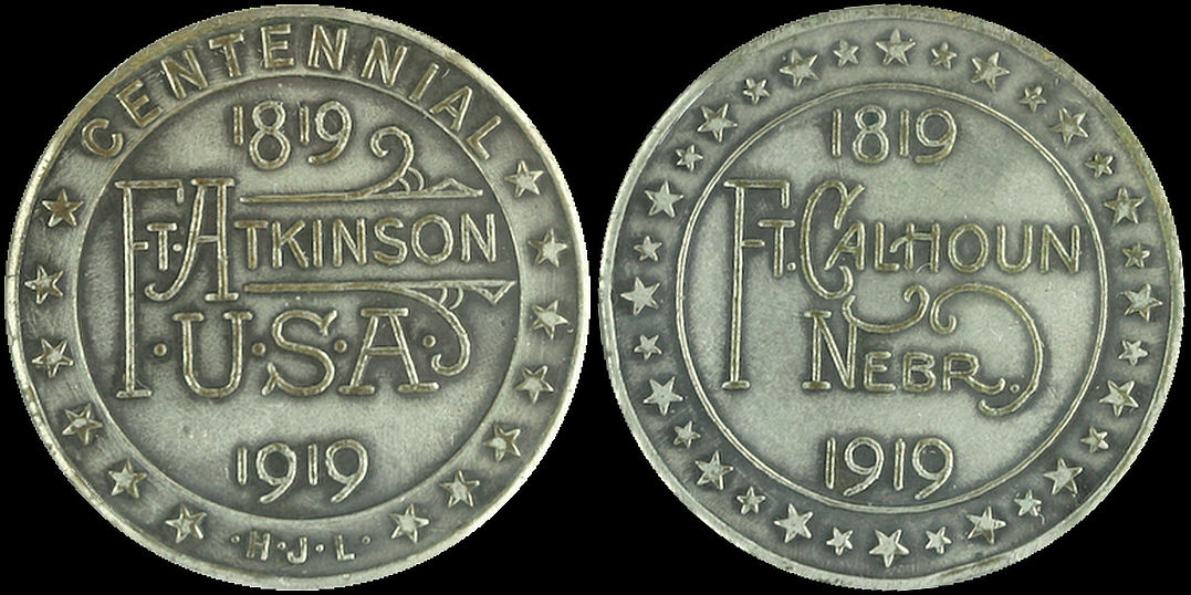 Centennial of Fort Atkinson Fort Calhoun 1819 1919 Medal