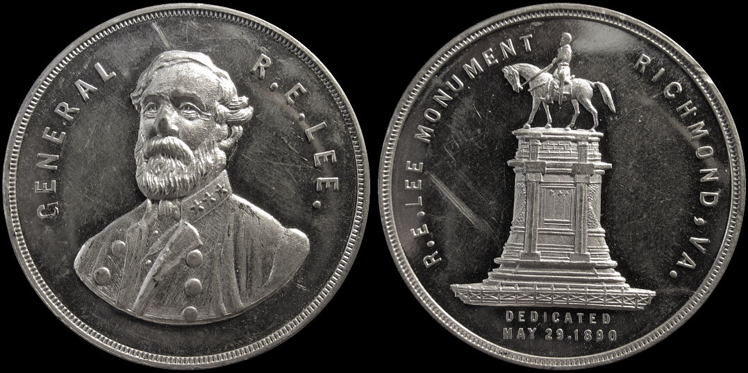 General R. E. Lee Monument Richmond Virginia 1890 Medal