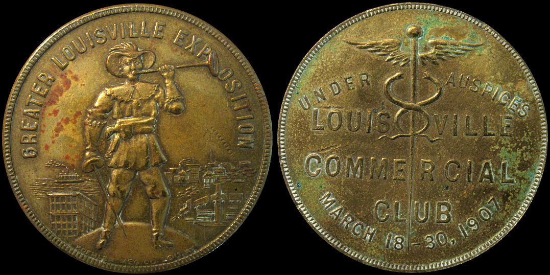 Greater Louisville Exposition Commercial Club 1907 Medal