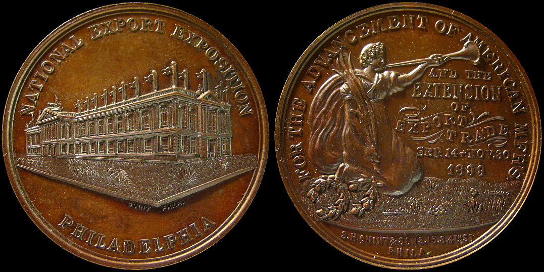 National Export Exposition 1899 Philadelphia Manufacturers Medal