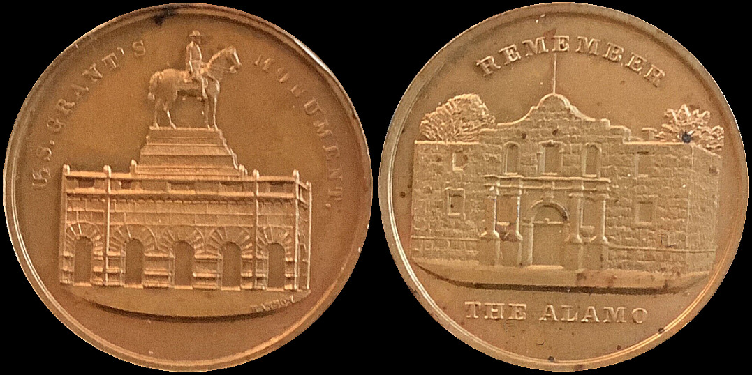 U.S. Grant Monument Remember The Alamo Medal