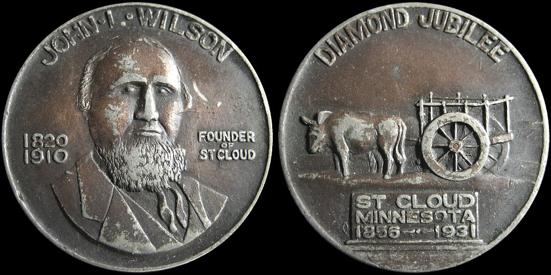 St. Cloud Minnesota Diamond Jubilee 1931 John Wilson Medal
