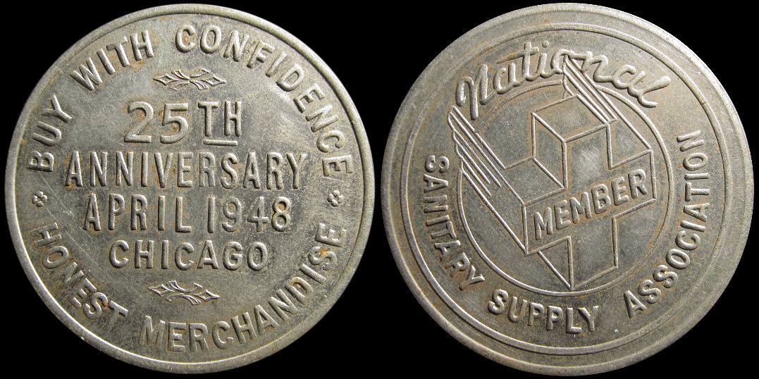 National Sanitary Supply Association 25th Anniversary 1948 Souvenir Medal