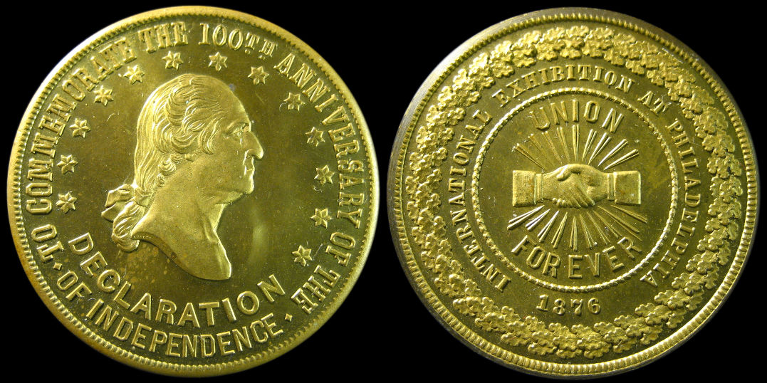 Anniversary of American Independence Union Forever Washington Medal 