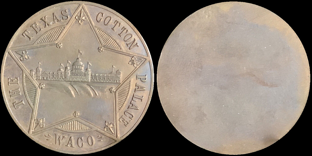 Waco Texas Cotton Palace Circa 1910 Star Medal