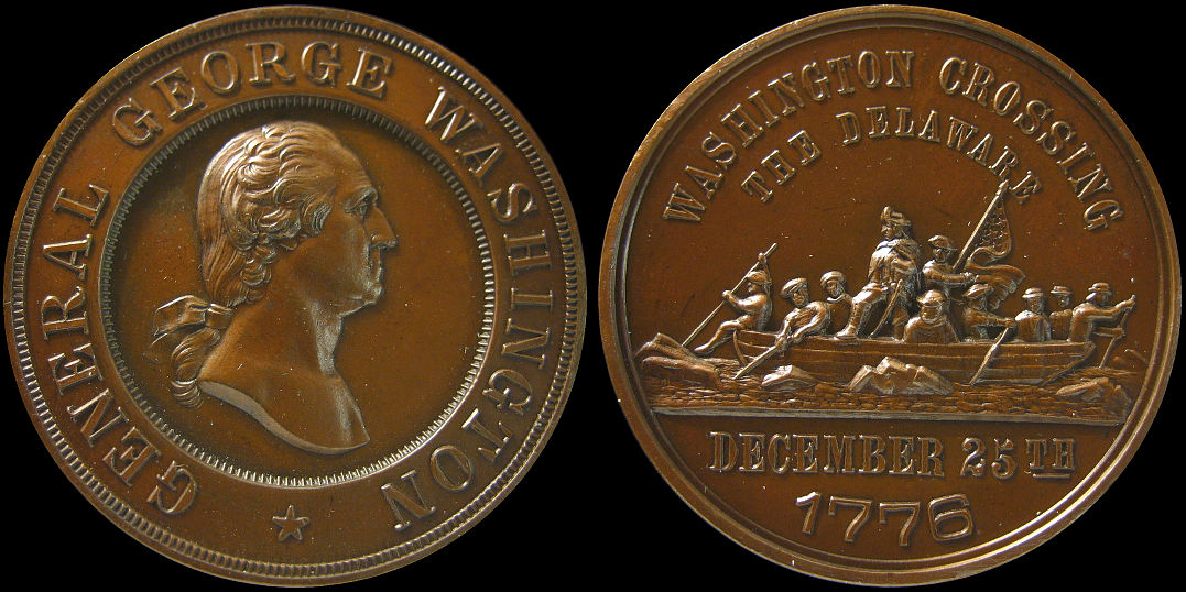 General George Washington Crossing the Delaware 1776 Medal