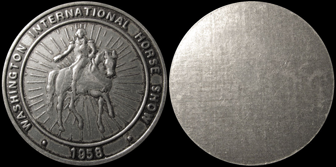Washington International Horse Show 1958 Medal